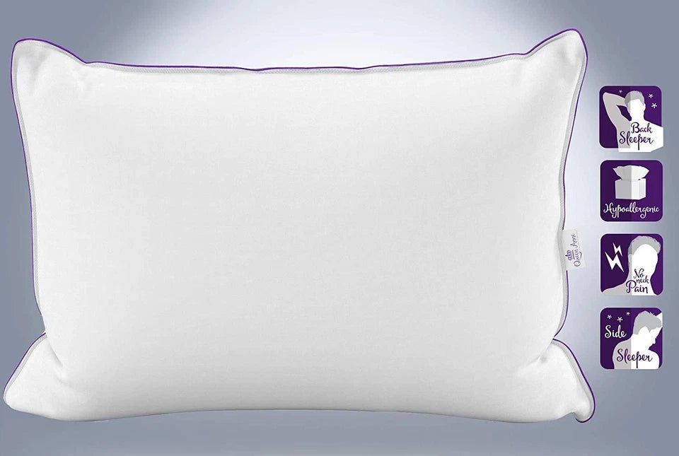 The LoftKing™ Extra Firm Bed Pillow – Premium Neck & Shoulder Support | Made in USA