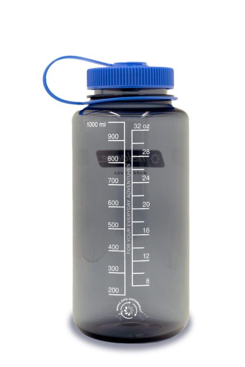 Nalgene Tritan Renew 32 oz Wide Mouth BPA-Free Water Bottle Grey