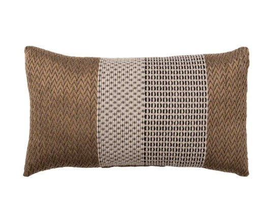 Brentwood Originals Raffia Decorative Pillow – Indoor/Outdoor UV Resistant