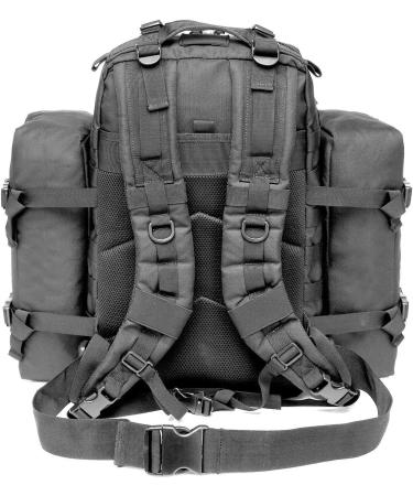 50L Military Tactical Backpack – Molle Army Assault Bag (Black)