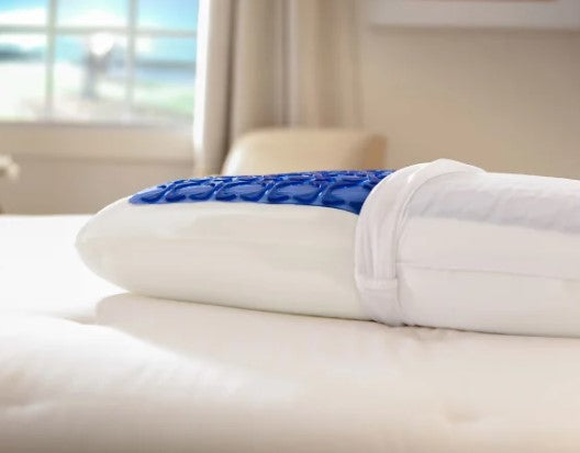 Sealy Cooling Gel Memory Foam Pillow with Washable Cover – Standard & King