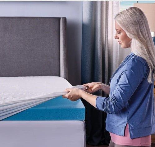 Novaform ComfortLuxe Plus Gel Memory Foam Mattress Topper