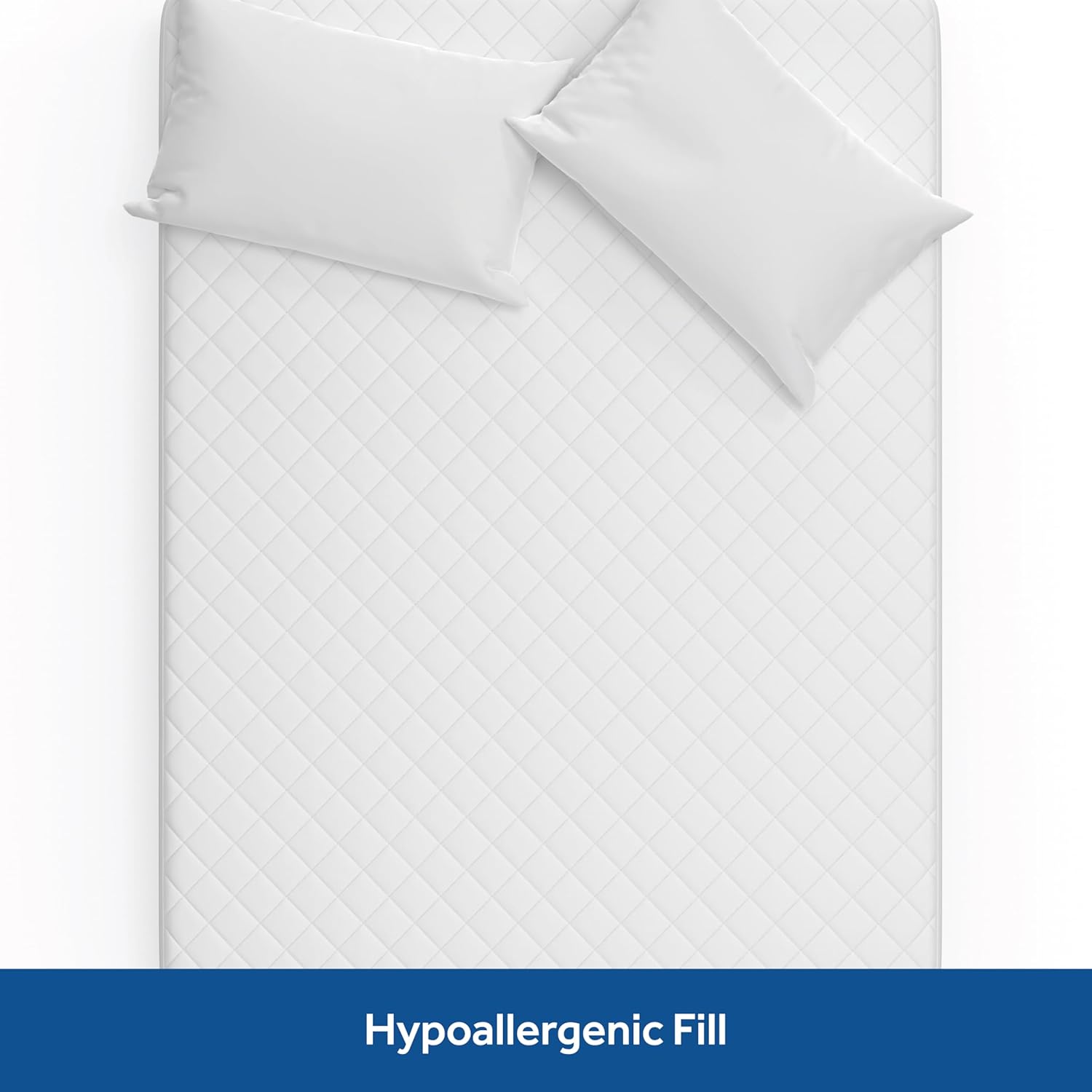 Sealy Luxury 100% Cotton Plush Mattress Pad with EternaLoft Fill – White