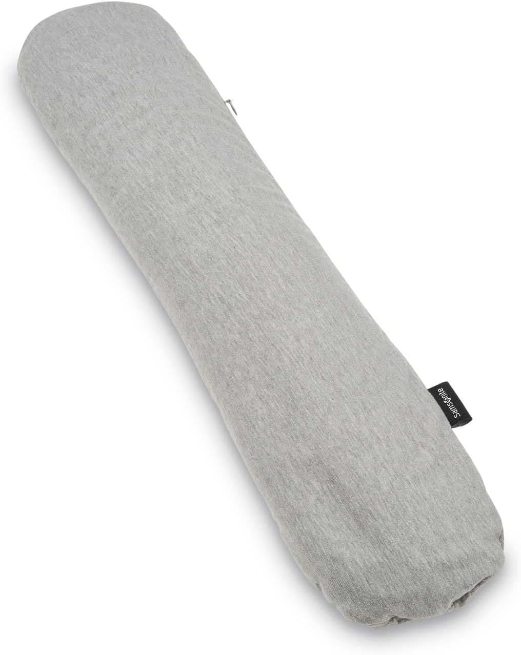 Samsonite Microbead 3-in-1 Travel Neck Pillow – Frost Grey – Multi-Use Support for Neck, Back, Legs & Feet – Ultra-Soft, Compact & Lightweight