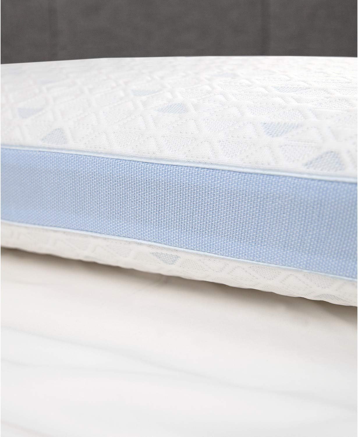 SensorPEDIC® Cold Touch Memory Foam Pillow – Standard Size with Cooling Cover & Gusseted Support