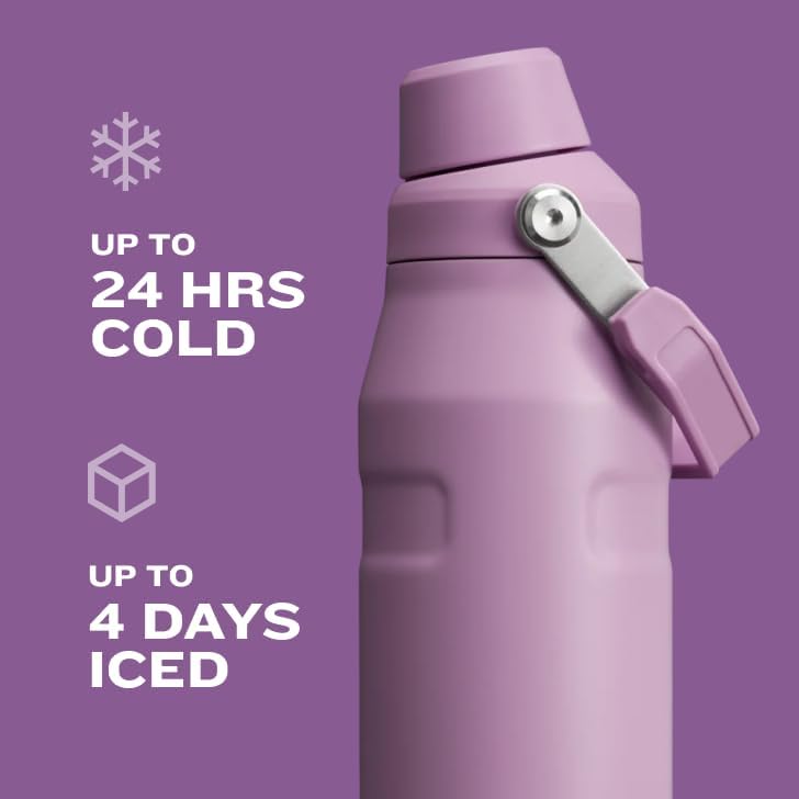 Stanley IceFlow Fast Flow Water Bottle with Angled Spout Lid – 36 oz Lightweight, Leakproof, and Insulated Stainless Steel Bottle – BPA-Free, AeroLight Technology for Travel, Sports & Outdoors