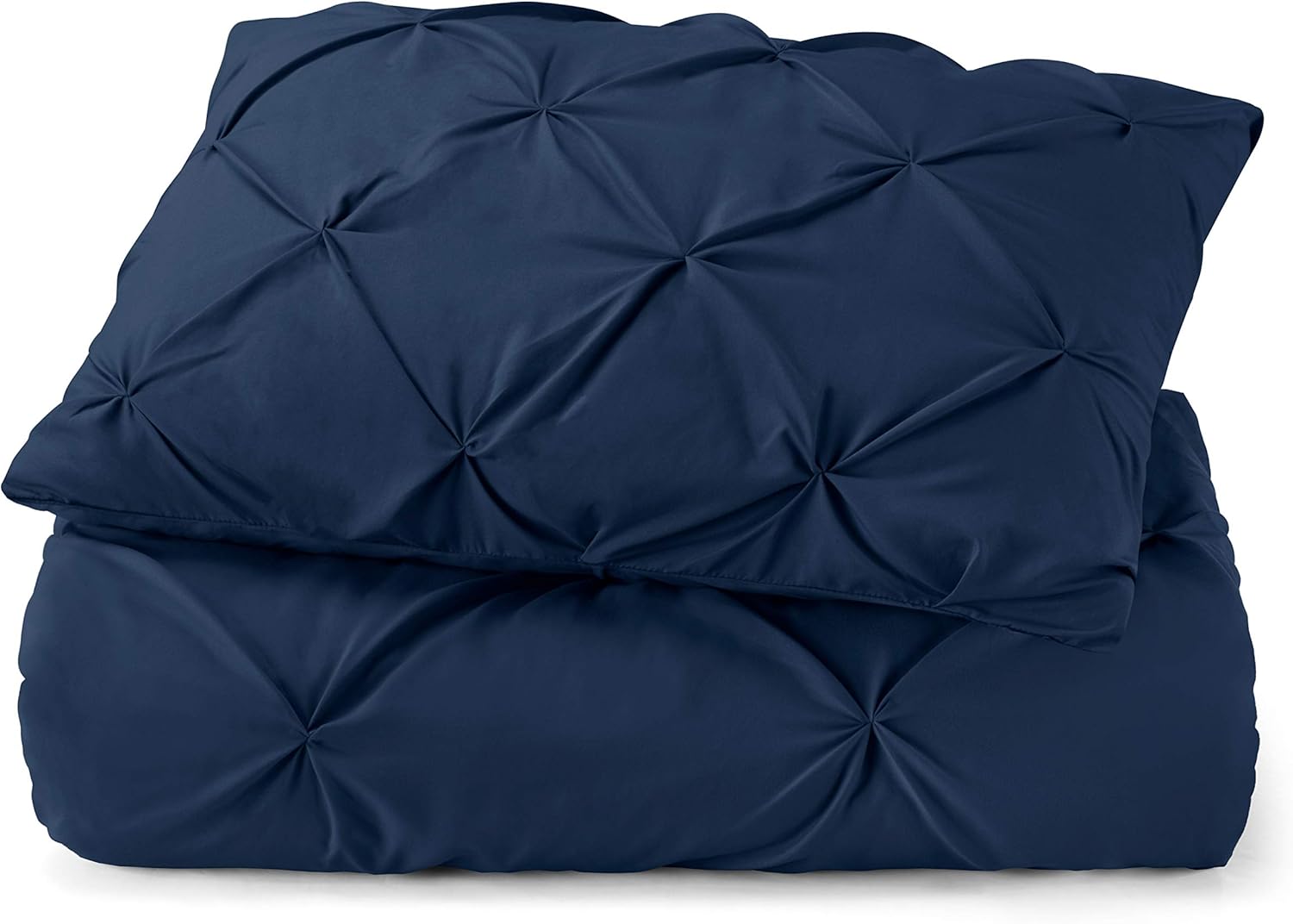 Nestl Pinch Pleat Comforter Set – 3-Piece Bedding Set with Pillow Shams – Soft, All-Season Down Alternative Comforter – Queen/Full & Twin Sizes