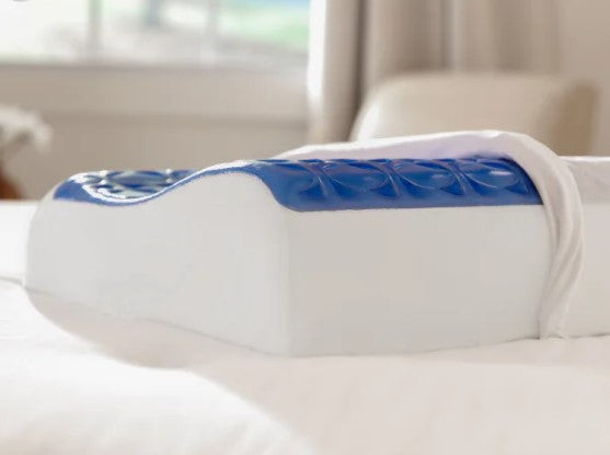 Sealy Contour Cooling Gel Memory Foam Pillow – Ergonomic Support