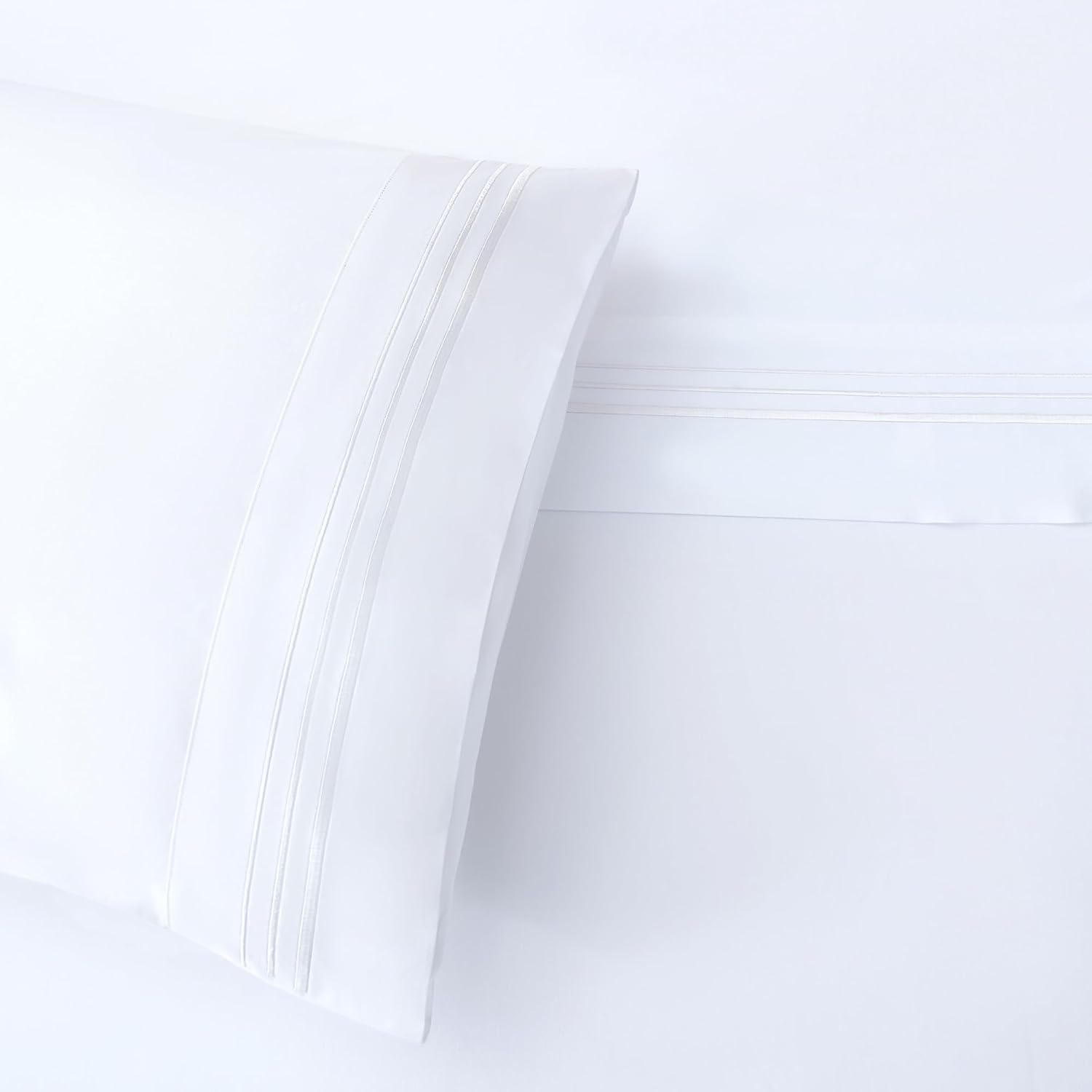 Queen Embroidered Cotton Sheet Set – 350TC Hotel Style
