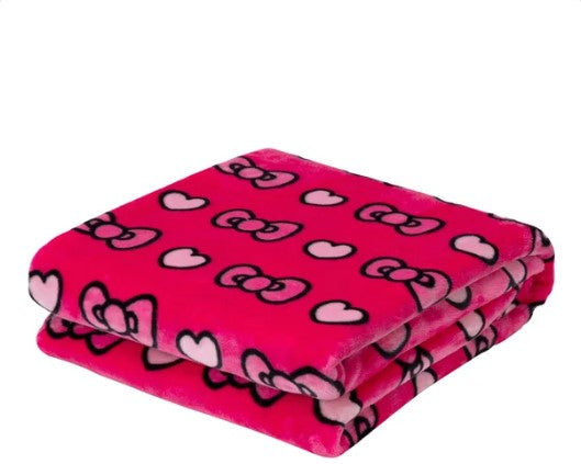 Hello Kitty Cloud Pillow & Reversible Throw Blanket Bundle – Ultra Soft & Cozy 2-Piece Set