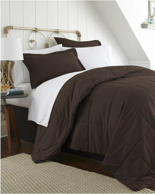 becky cameron comforter set with sheets, microfiber bed in a bag, wrinkle free bedding set with shams, all season comforter and sheets, complete bed set with bed skirt