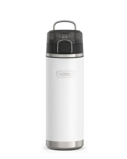Thermos ICON 24oz water bottle, stainless steel bottle with spout, leak-proof insulated water bottle, BPA-free sports bottle, high flow spout Thermos