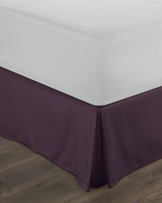 Becky Cameron Solid Pleated Bed Skirt – Microfiber