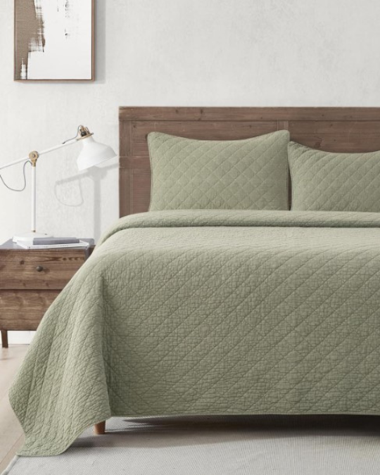 Stonewashed Cotton Gauze Quilt – Soft & Lightweight Bedding