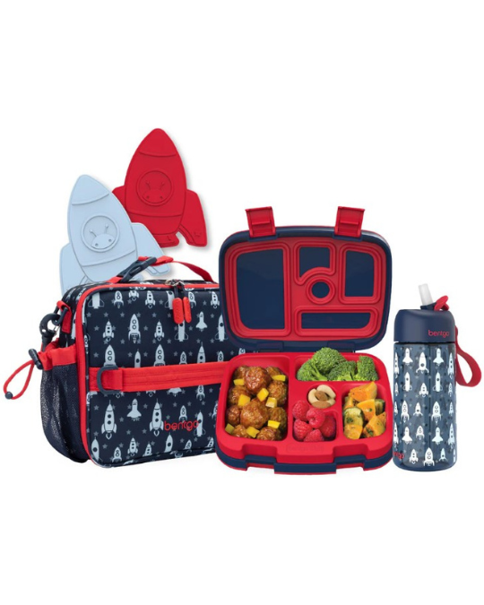 Bentgo® Kids Back to Lunch Set – Lunch Box, Bag, Bottle & Ice Packs