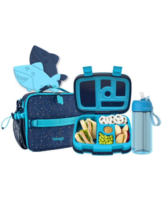 Bentgo® Kids Back to Lunch Set – Lunch Box, Bag, Bottle & Ice Packs