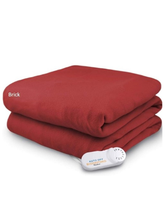 Biddeford comfort knit heated throw, heated fleece throw blanket, electric throw with adjustable heat, machine washable heated throw blanket, UL approved heated throw