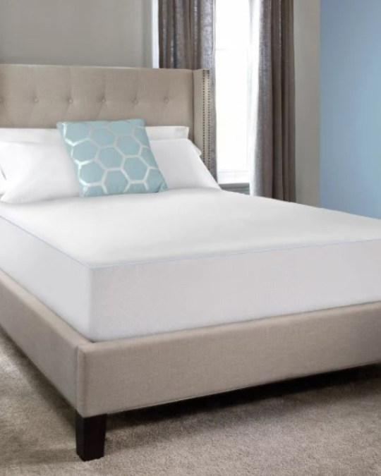 cooling mattress protector Sealy, waterproof mattress cover, moisture wicking mattress protector, SilentGard waterproof bedding, Sealy Sterling mattress cover