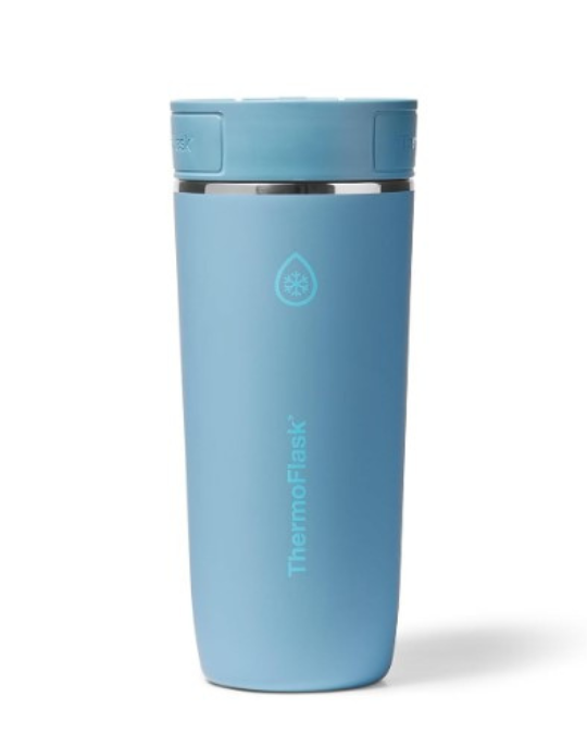 Thermos Sip-N-Lok coffee tumbler teal, 16oz insulated travel coffee mug, leak-proof thermos tumbler with lid, stainless steel travel mug teal, one-handed Sip-N-Lok tumbler