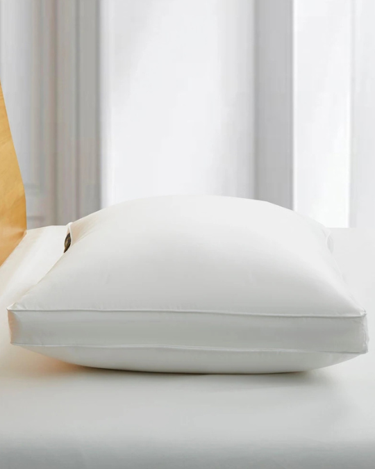 Serta® 300 Thread Count White Down Fiber Pillow – Hypoallergenic, Medium Firm for Side Sleepers