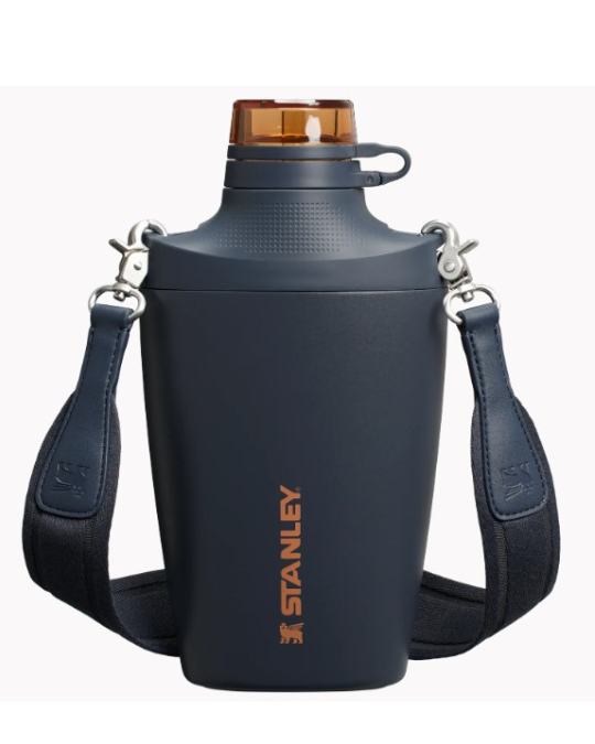 Stanley Cross Bottle Twilight VRT, Stanley hands-free water bottle, insulated 23oz stainless steel bottle, Stanley bottle with strap and straw, leakproof Twilight VRT bottle