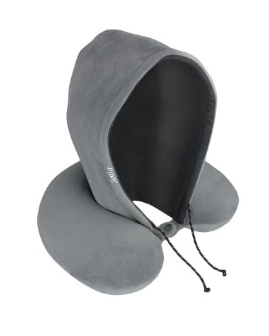 Sealy Memory Foam Hoodie Travel Pillow
