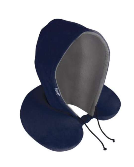 Sealy Memory Foam Hoodie Travel Pillow