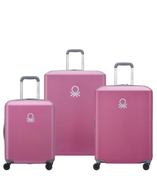 United Colors of Benetton x Delsey Paris – 3-Piece Hardside Luggage Set