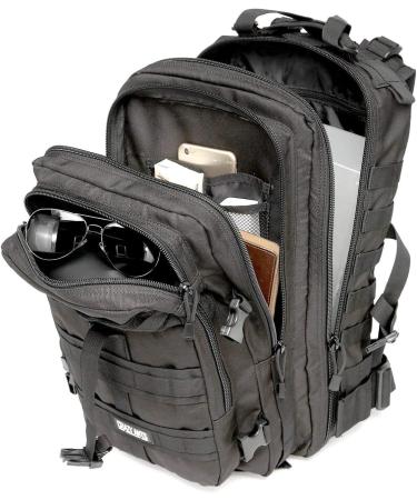 50L Military Tactical Backpack – Molle Army Assault Bag (Black)