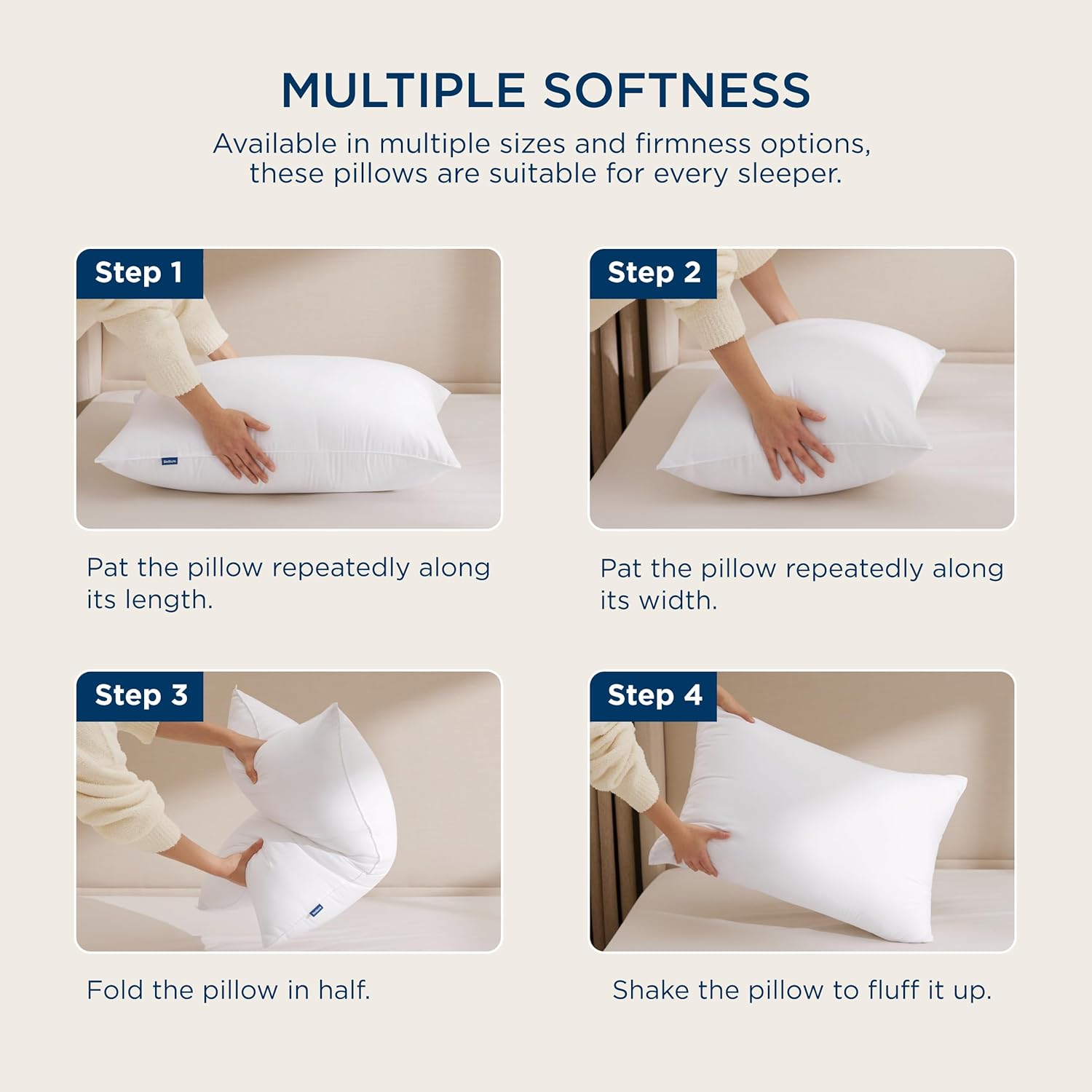 GentleSoft™ Down Alternative Pillows – 2-Pack