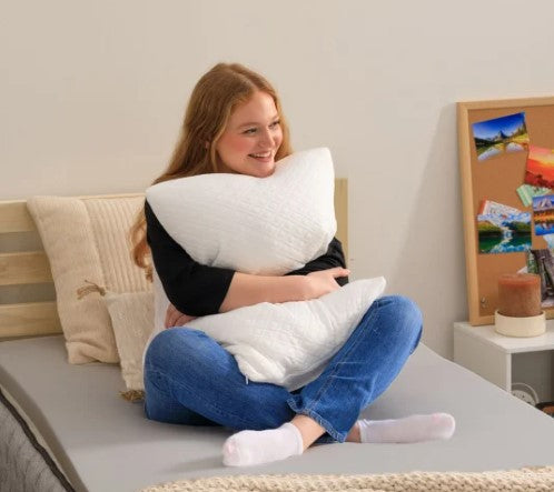 Sealy Dorm Sleep Bundle – Charcoal Memory Foam 3-Piece Twin XL Set