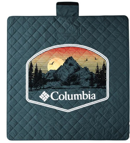 Columbia Waterproof Outdoor Blanket with Carry Strap – 72"x72"