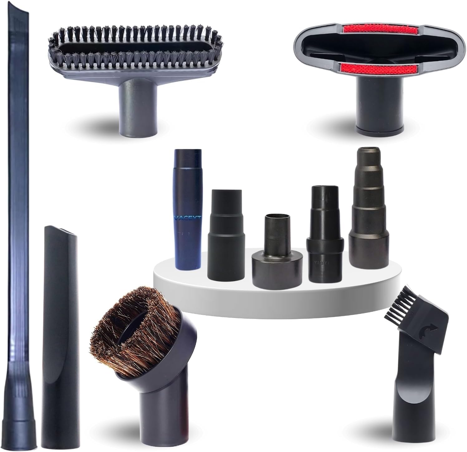 Replacement Vacuum Attachments & Brushes plus Universal Adapter Kit