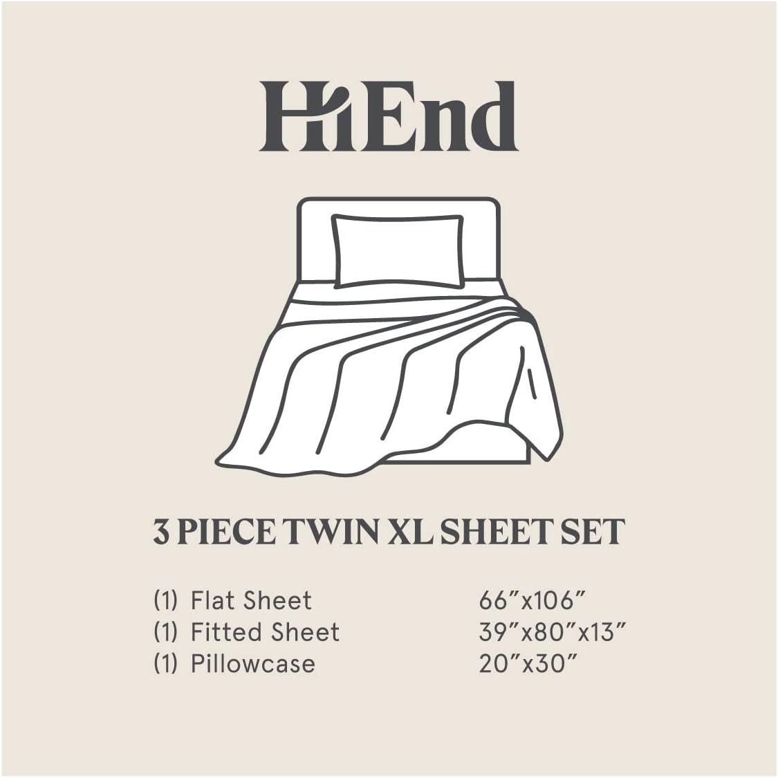 Vesper Sateen Cotton Sheet Set – Twin XL, 350TC, White
