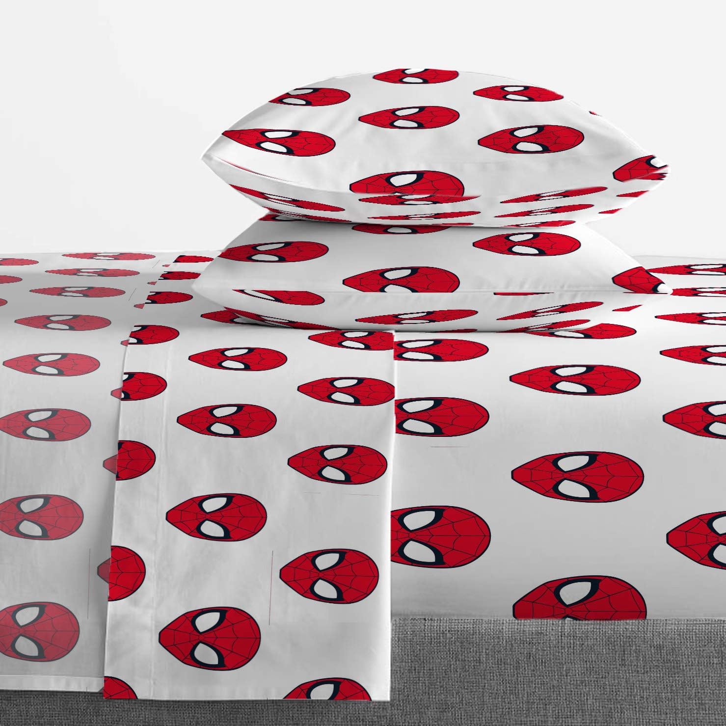 Jay Franco Spiderman 10-Piece Full Bed Set Bundle – Crawl & Spidey Daze Designs