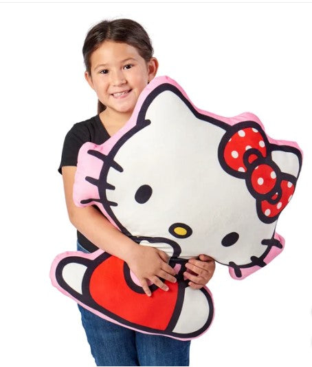 Hello Kitty Cloud Pillow & Reversible Throw Blanket Bundle – Ultra Soft & Cozy 2-Piece Set