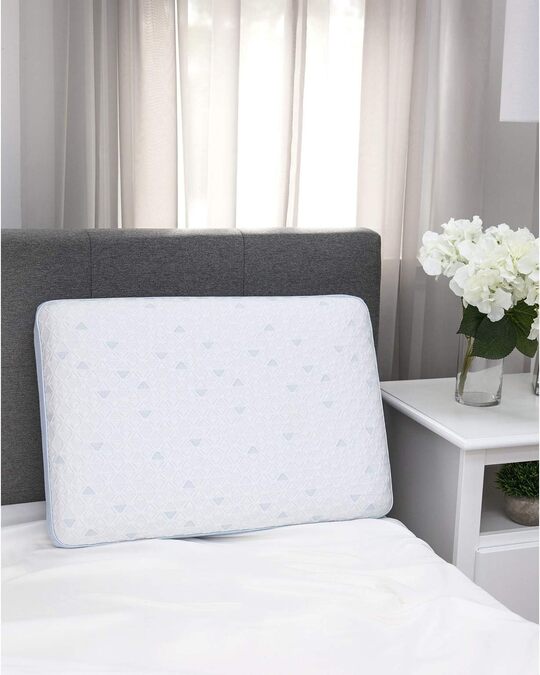 SensorPEDIC® Cold Touch Memory Foam Pillow – Standard Size with Cooling Cover & Gusseted Support