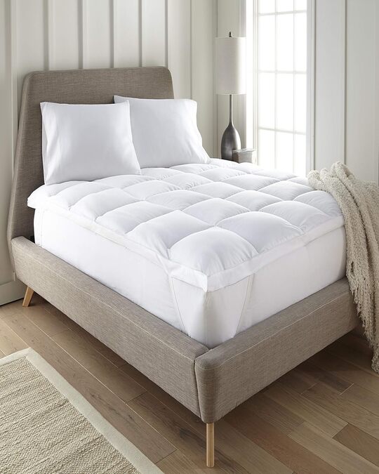 iEnjoy Home® Ultra Plush Luxury Mattress Pad – Hypoallergenic Down Alternative Comfort