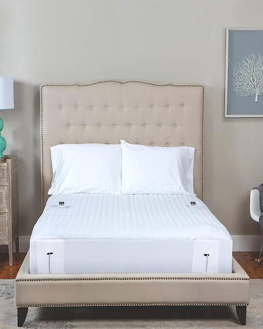 SensorPEDIC Warming Digital Controller Electric Mattress Pad – Twin Size, White