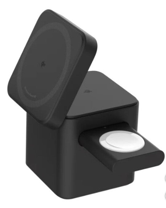 Anker MagGo Magnetic 3-in-1 Wireless Charging Stand with Qi2 | Fast Charge for iPhone, Apple Watch & AirPods – Includes 40W USB-C Wall Charger & Cable