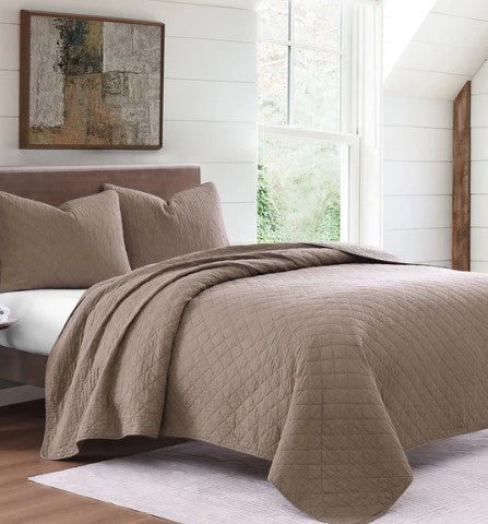 Twin Cotton Gauze Comfort Quilt Set – Stonewashed Soft