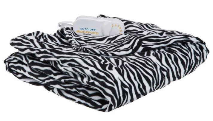 Biddeford Comfort Knit Heated Throw – Cozy Fleece with Adjustable Heat