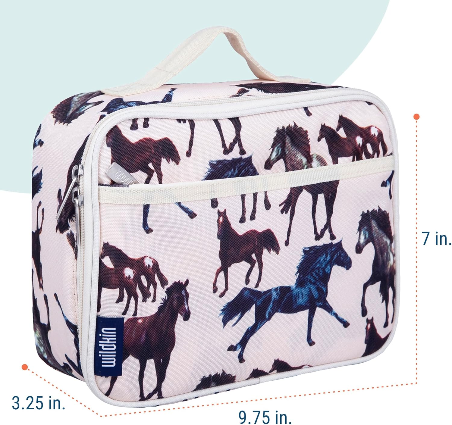 Wildkin Kids Insulated Lunch Box – Blue, Durable & Reusable for School and Travel