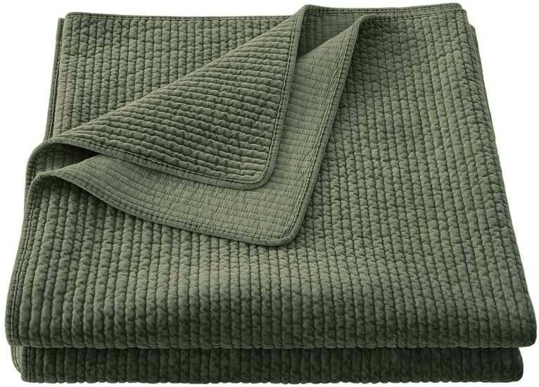 Stonewashed Cotton Velvet Quilt – Soft & Modern Bedding
