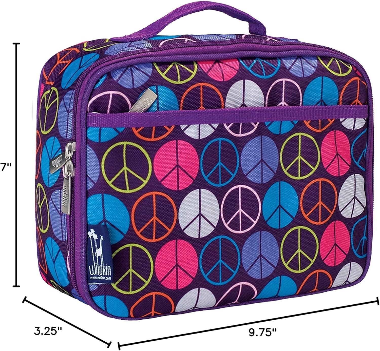 Wildkin Kids Insulated Lunch Box – Blue, Durable & Reusable for School and Travel