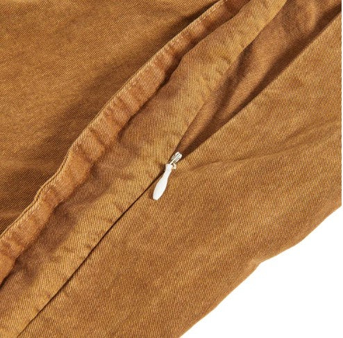 Stonewashed Cotton Canvas Long Lumbar Pillow – 42"