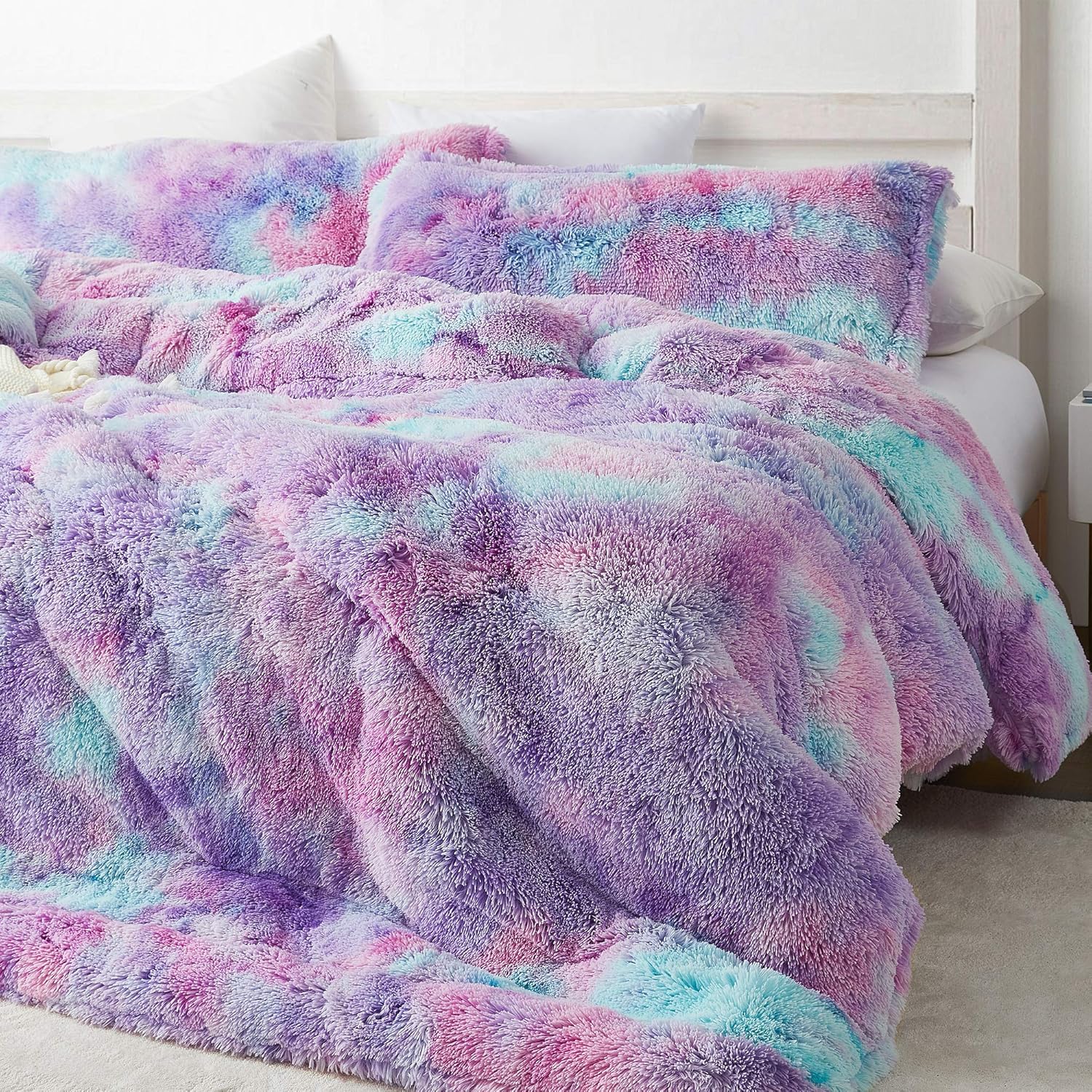 Unicorn Dreamz Oversized Plush Comforter – Starburst Rainbow