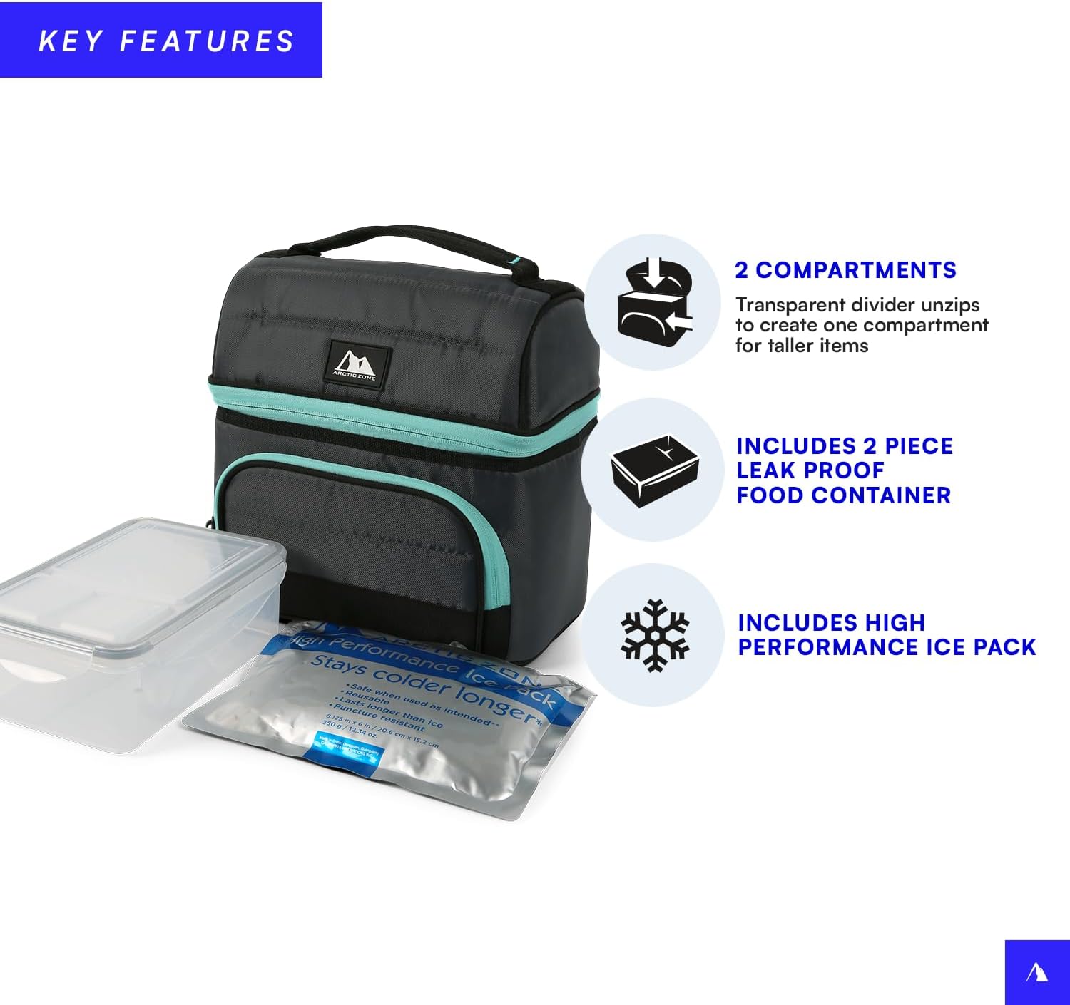 High-Performance Insulated Lunch Bucket – Dual Compartment with Leak-Proof Container & Ice Pack