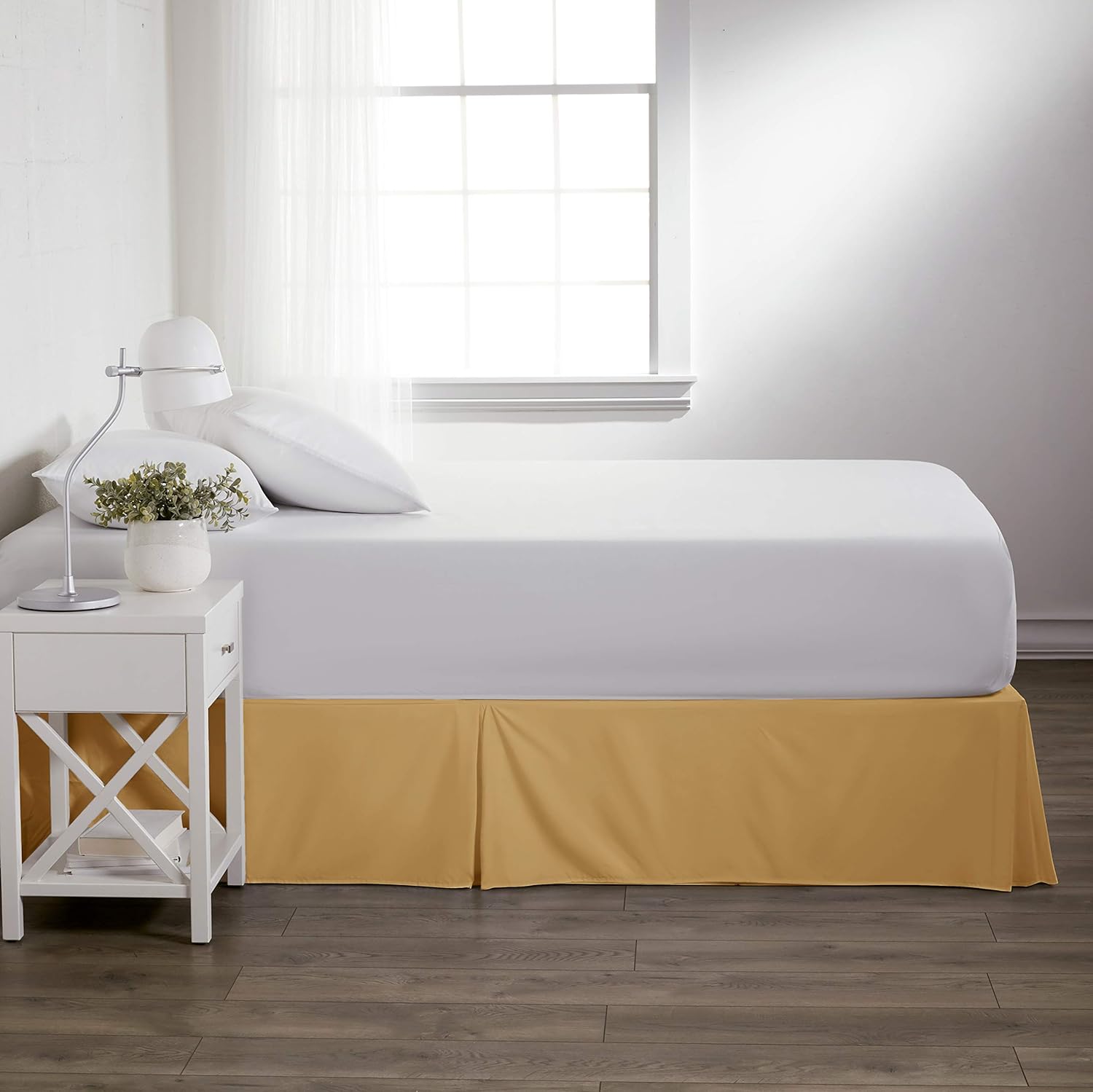 Becky Cameron Solid Pleated Bed Skirt – Microfiber