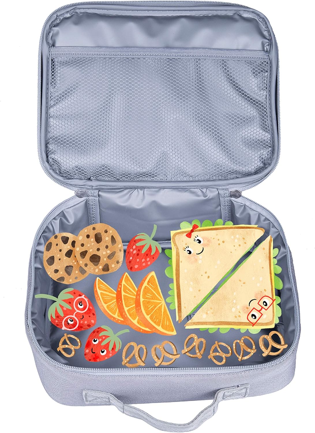 Wildkin Kids Insulated Lunch Box – Blue, Durable & Reusable for School and Travel